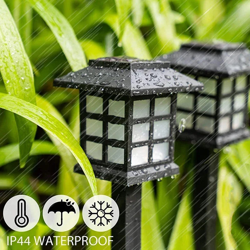 lot de lampes solaires led pour éclairage extérieur décoratif de jardin - vue 5 sur 8