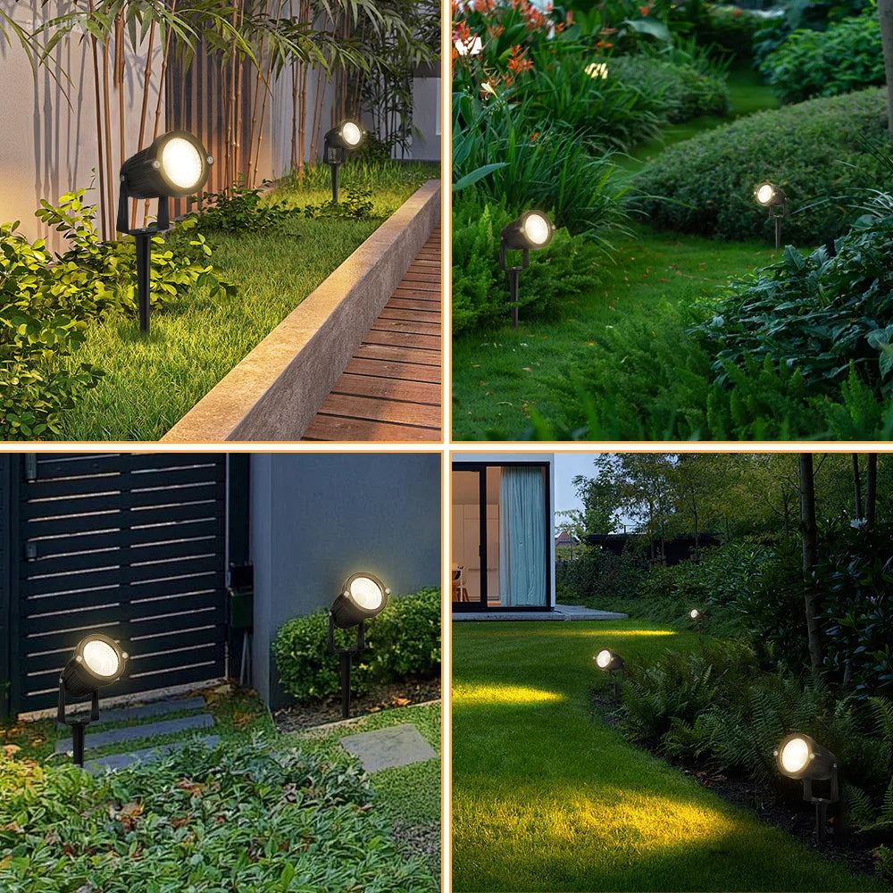 lampes de jardin led étanches pour éclairage extérieur décoratif - vue 5 sur 7