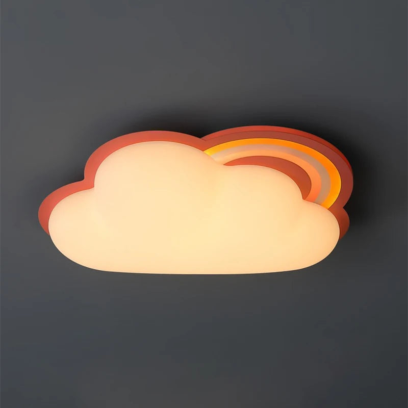 plafonnier nuage pour chambre de bébé garçon fille décor éclairage - vue 6 sur 8
