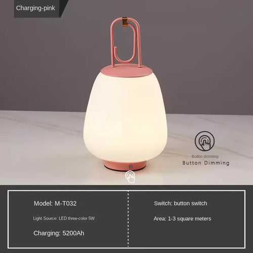 lampe de table rechargeable nordique design pour divers espaces