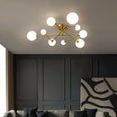 lustre moderne en cuivre design pour intérieur élégant