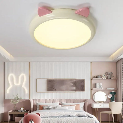 plafonnier mignon pour chambre d'enfant avec chat animal - vue 3 sur 8