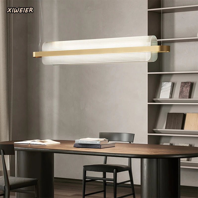 lustre italien simple design nordique post-moderne pour restaurant bar ou bureau - vue 4 sur 8