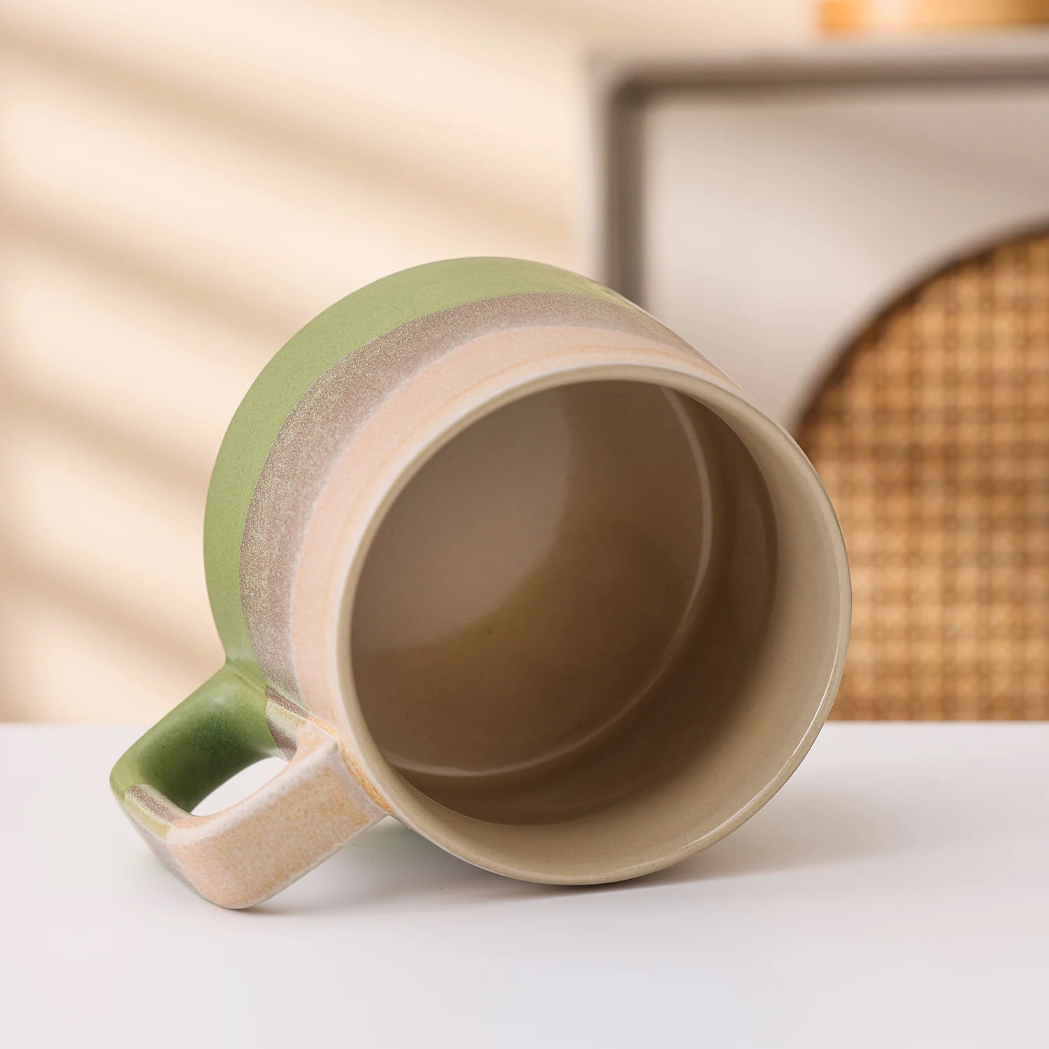 mug cafe ceramique artisanal design elegant maison bureau - vue 7 sur 7
