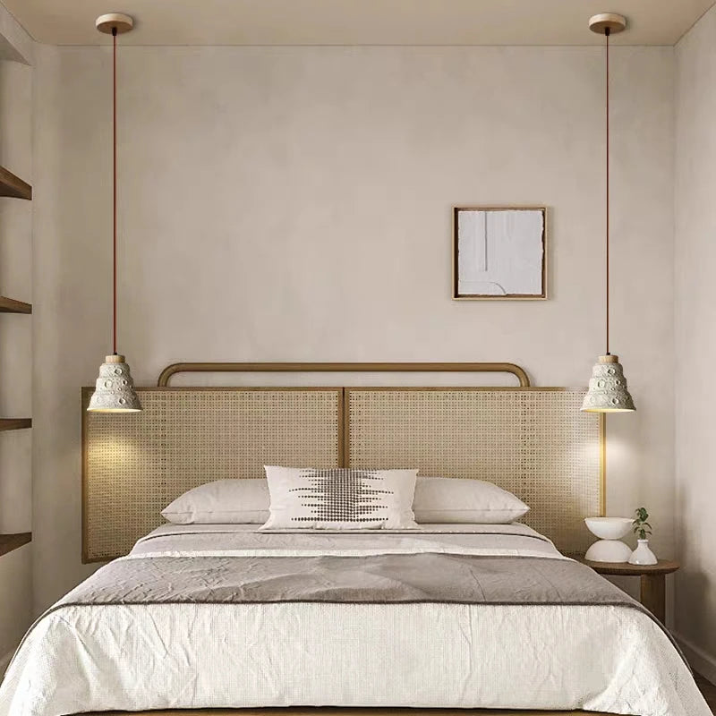 lustre en ciment micro-vent style rustique pour restaurant et bar - vue 5 sur 8