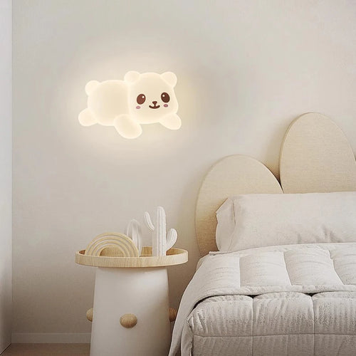 applique murale ours créatif pour chambre d'enfant décoration lumineuse - vue 6 sur 10