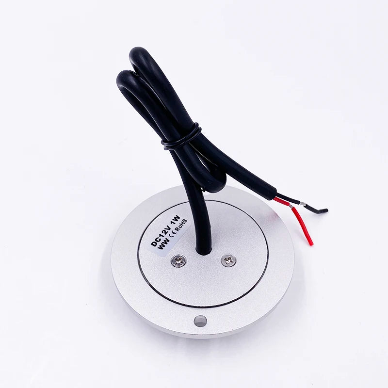 DC12V 1W Ultra-mince Led extérieur étanche jardin terrasse pelouse lampe IP67 étape escalier pont sol Spot monté en Surface projecteur - vue 6 sur 6