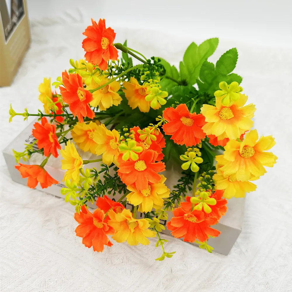lot de fleurs artificielles résistantes aux uv pour décoration extérieure - vue 8 sur 16