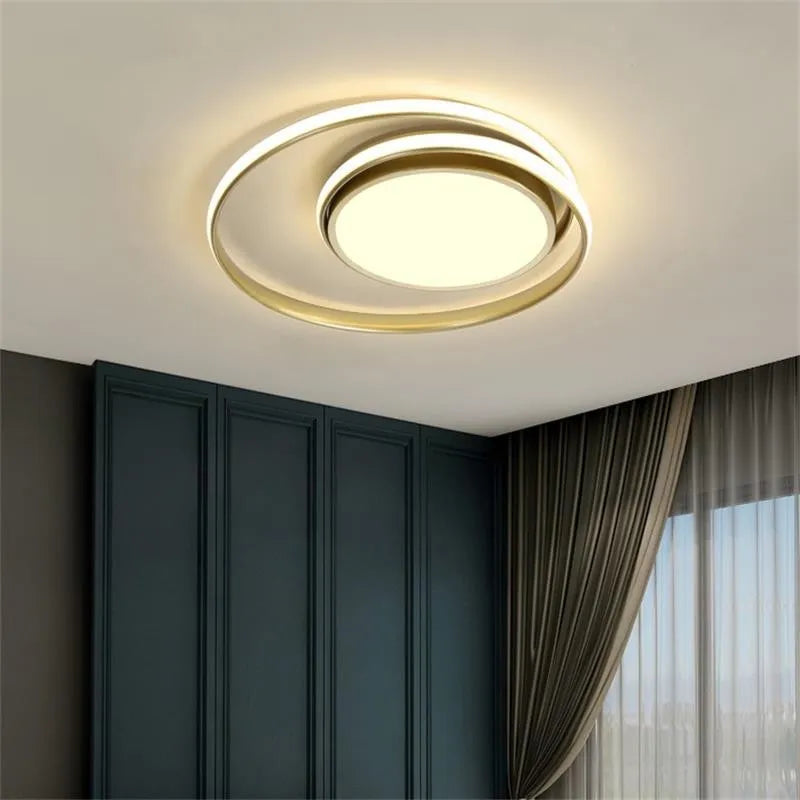 plafonniers led modernes pour éclairage intérieur décoratif - vue 6 sur 16