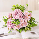 bouquet de chrysanthèmes en soie pour décoration de jardin