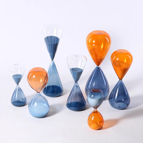 sablier en verre moderne pour décoration et bureaux