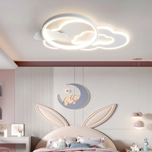 lustre led nuage moderne pour chambre d'enfant