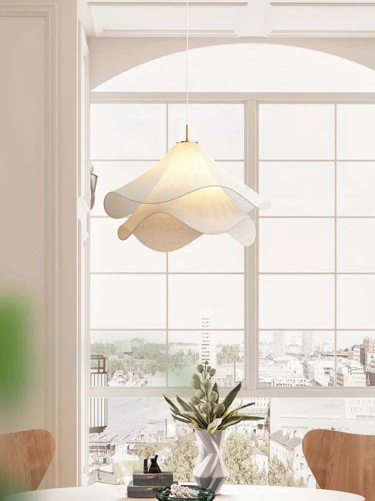 lustre led créatif européen en forme de lotus décoration moderne - vue 5 sur 5