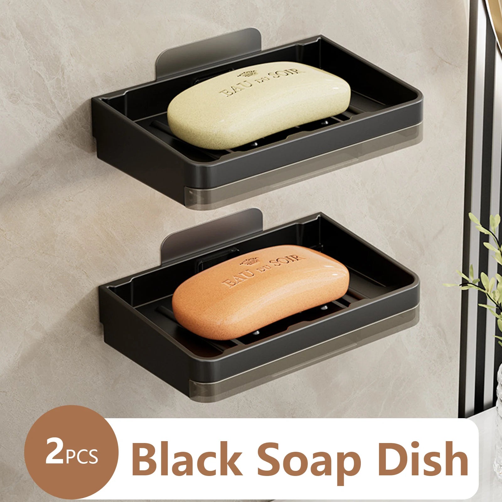 support mural pour porte-savon et accessoires de salle de bain - vue 9 sur 14
