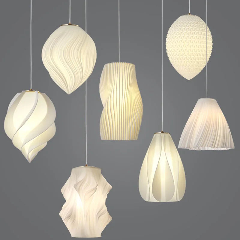 lustre moderne simple impression 3d créative à trois extrémités - vue 5 sur 19