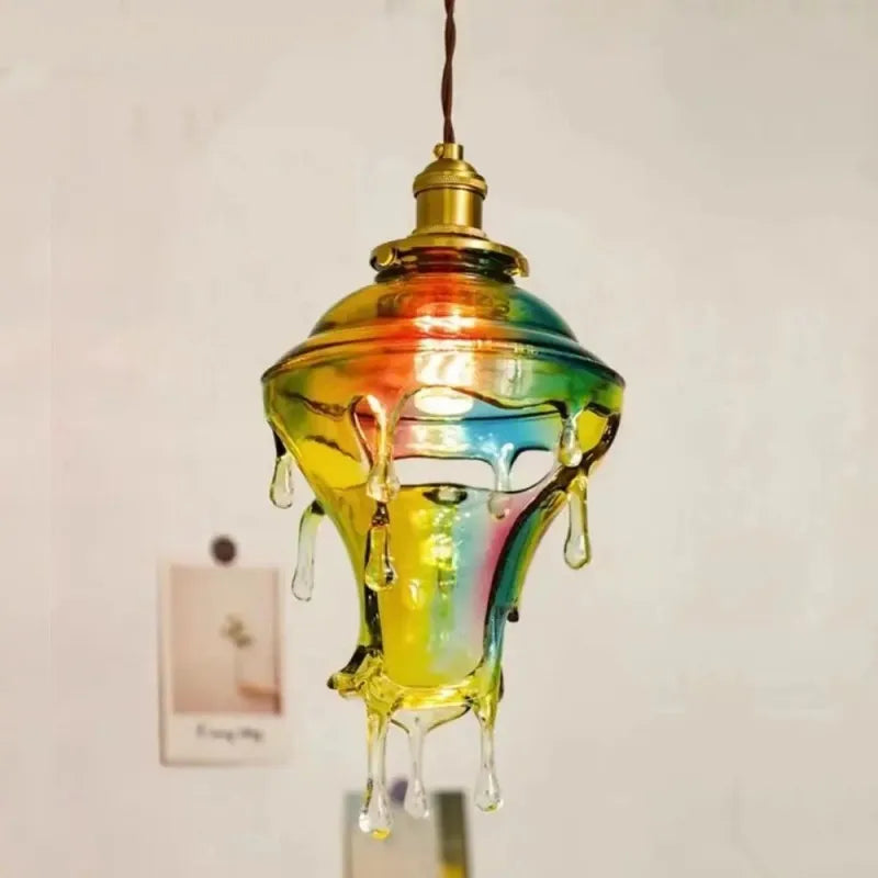 lampe créative gouttelettes de bougie design rétro pour décoration artistique - vue 3 sur 10