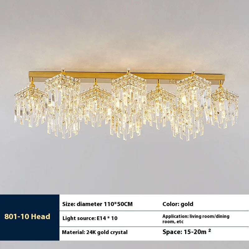 lampe en cristal de luxe pour intérieur moderne élégant - vue 10 sur 14