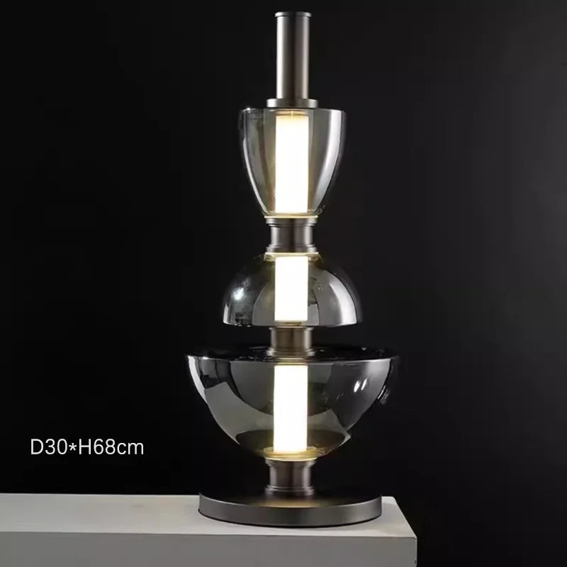 lustre moderne en verre design minimaliste pour restaurant et café - vue 10 sur 11