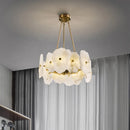 lustre en marbre naturel de luxe led pour bar et restaurant