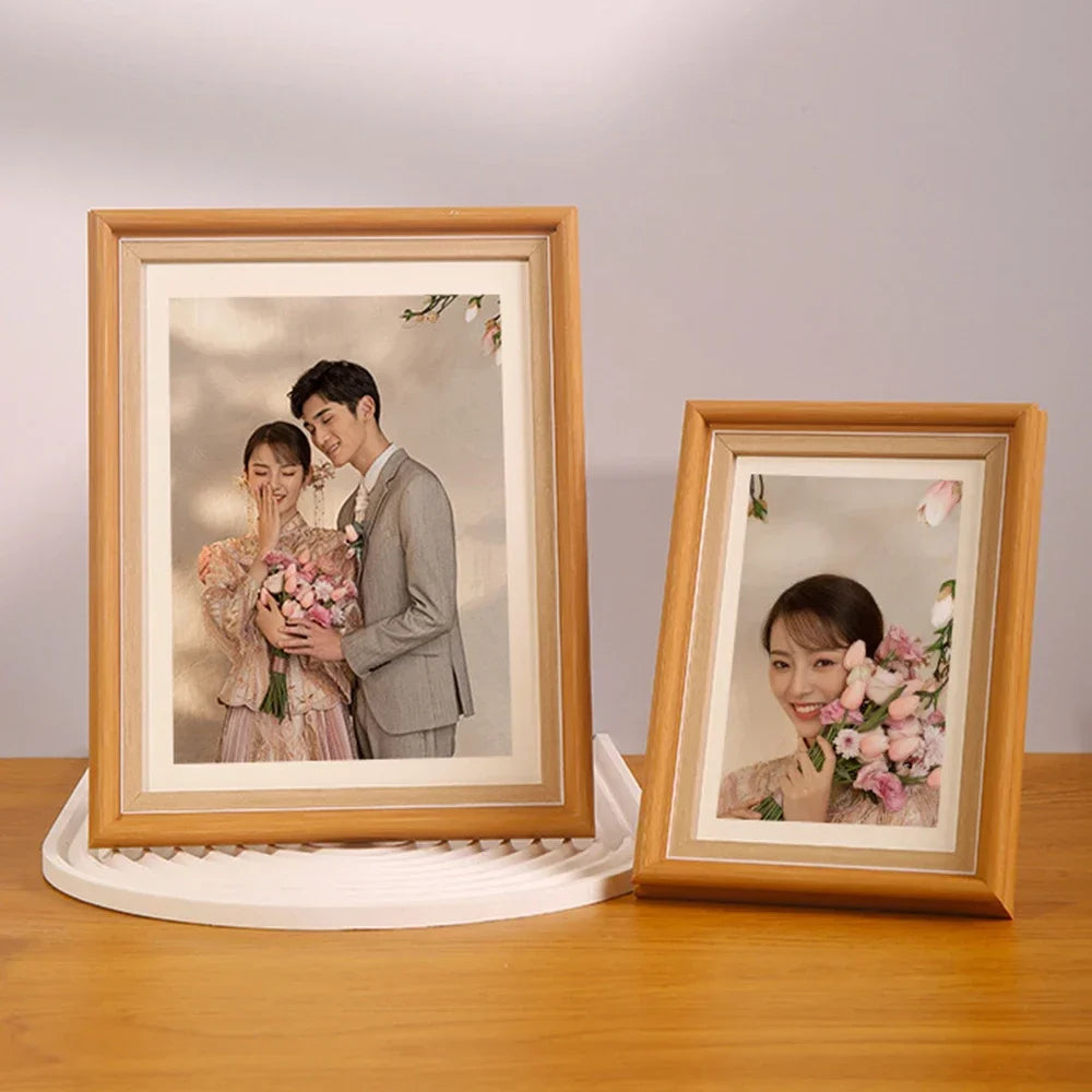 cadre photo en bois pour portraits de famille et voyages - vue 4 sur 10