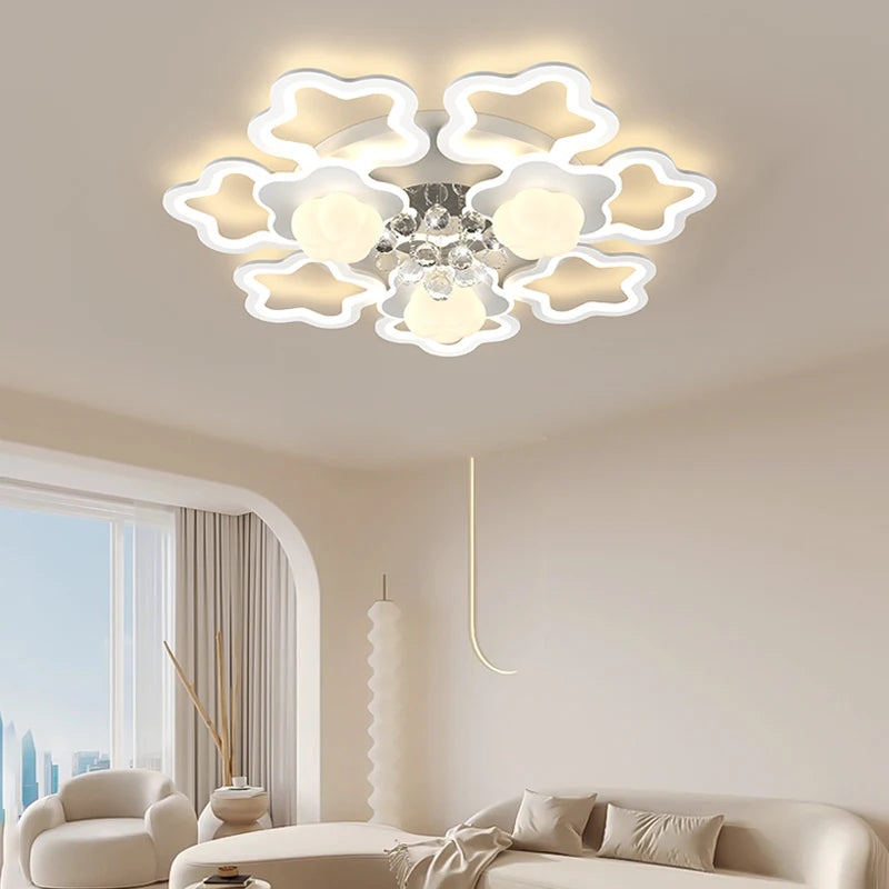 plafonnier moderne style citrouille luxe cristal 2024 pour toute la maison - vue 3 sur 9