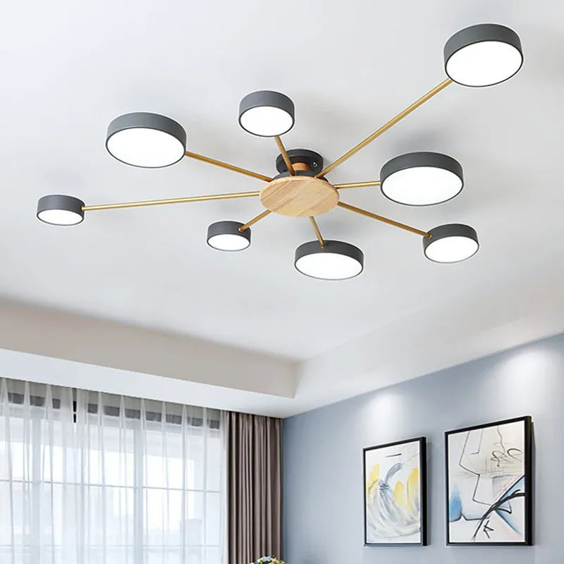 plafonnier moderne créatif pour décoration intérieure en led