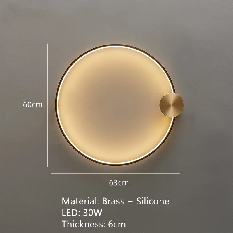 applique murale led en laiton style art déco pour intérieur moderne - vue 19 sur 23