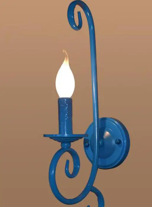 applique murale rustique en métal et fer à led - vue 12 sur 12