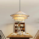 suspension nordique en tissu avec chapeau de paille pour décoration intérieure