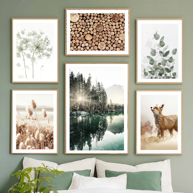 affiches de paysage naturel lac buche plage art mural décoration intérieure