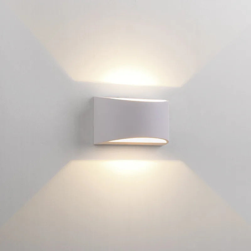 5W 7W COB LED Outdoor Wall Lamps PIR Motion Sensor Aluminum Porch Garden Corridor Light Up and Down Lighting Indoor Sconce Light - vue 4 sur 12