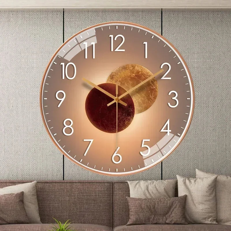 horloge murale silencieuse à piles design moderne pour tous les espaces - vue 3 sur 16