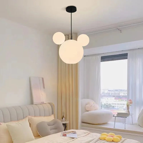 lustre suspension nordique en verre pour enfants créatif
