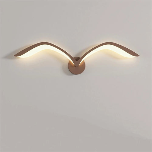 applique murale led modernes en forme de mouette en acrylique