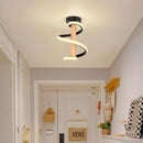 plafonnier led spirale nordique créatif pour intérieur