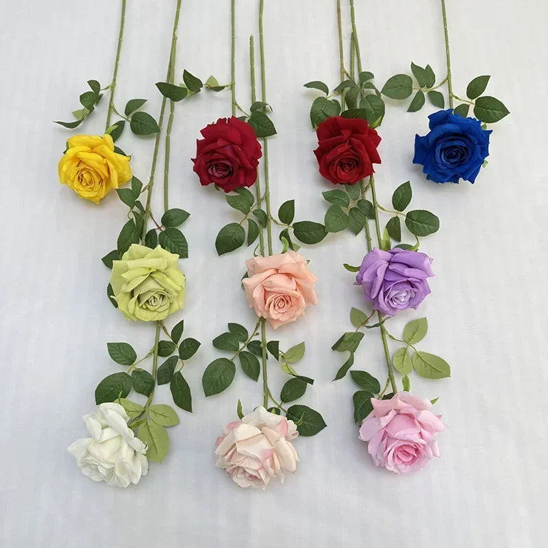 fleurs artificielles roses pour décoration intérieure élégante et moderne - vue 2 sur 16