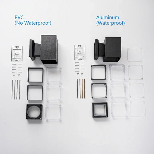 applique murale led imperméable avec capteur pour intérieur et extérieur