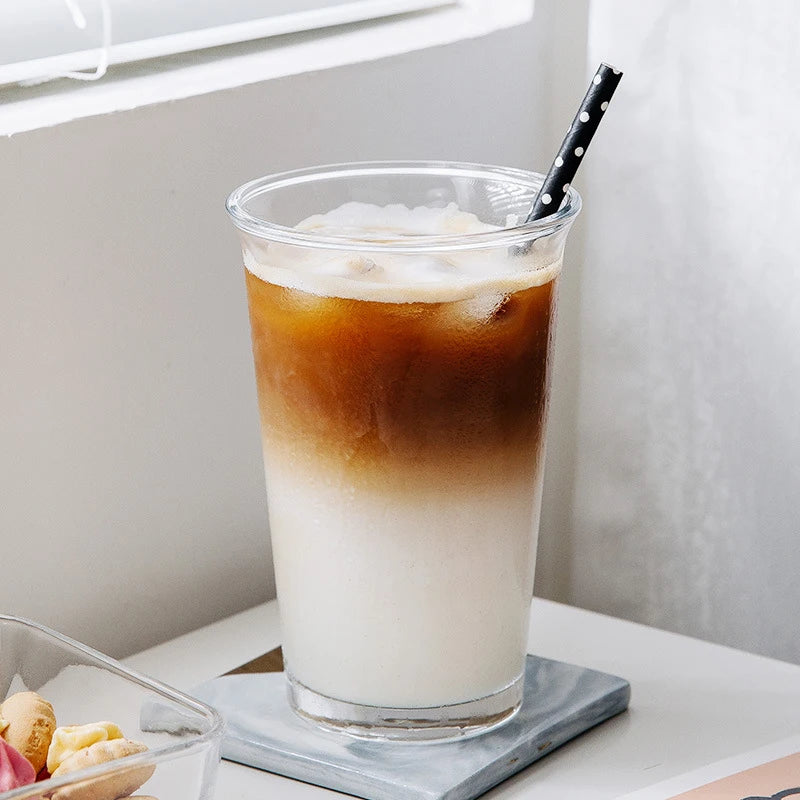 Tasses verre transparent style old fashioned café luxe - vue 4 sur 7