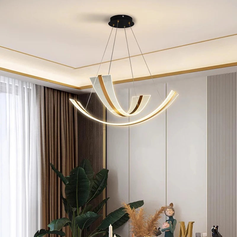 Lustre design Moderne salle à manger éclairage intérieur led décoratif - vue 2 sur 9