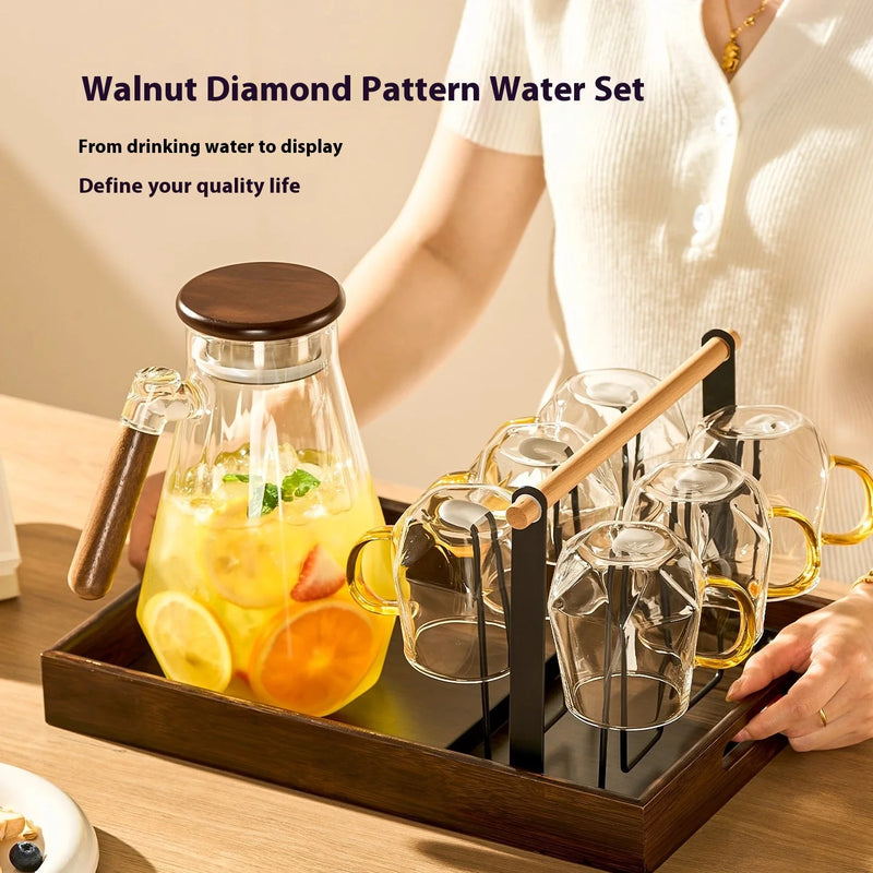 carafe eau verre epais grande capacite resistante chaleur
