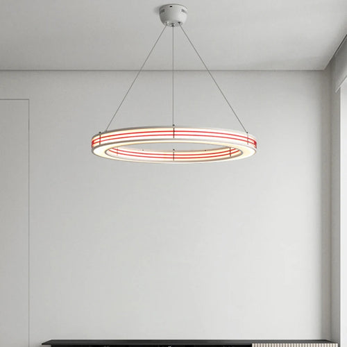 lustre art déco 	 style avec anneau et fil réglable