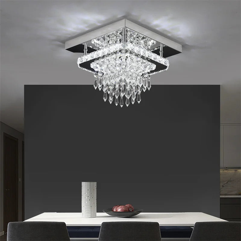 Lampe LED en cristal de luxe moderne - vue 7 sur 13