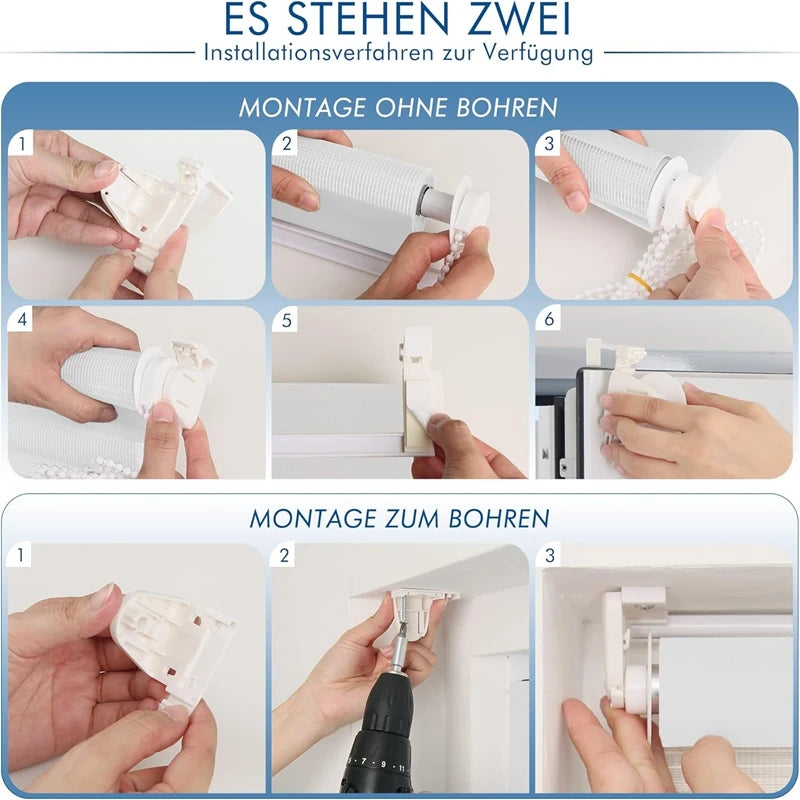 Store enrouleur duo translucide occultant sans percage fenetre