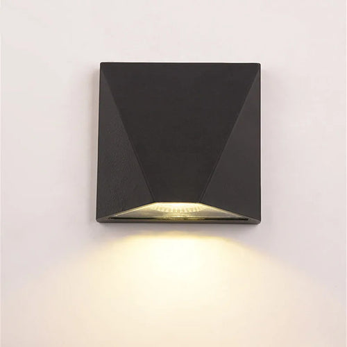 Applique murale carrée en aluminium moderne LED étanche extérieure et intérieure luminaria maison jardin cour décoration murale lumières créatives