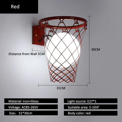 applique murale créative nordique basket personnalisée - vue 3 sur 8