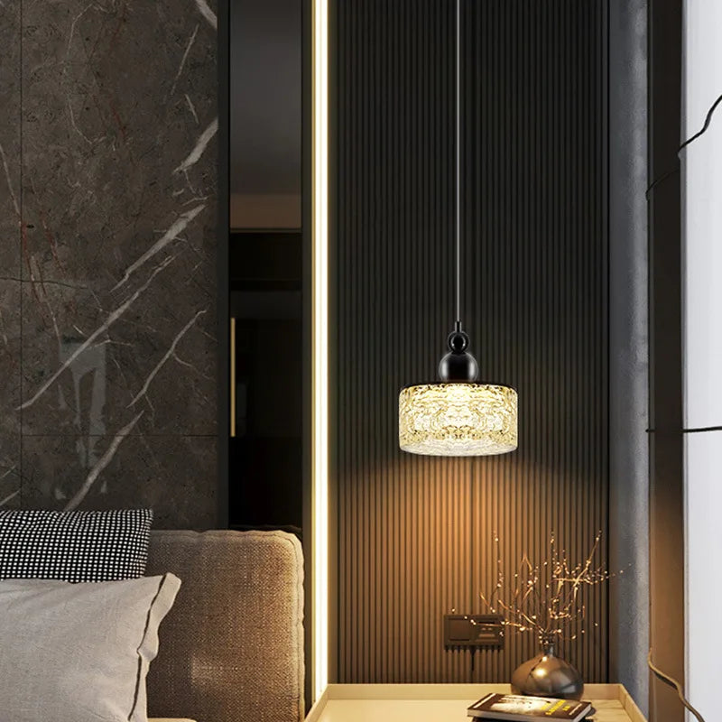 lustre design moderne en résine et métal hauteur réglable - vue 3 sur 7