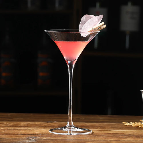 Verres a pied motifs graves style vintage cocktails