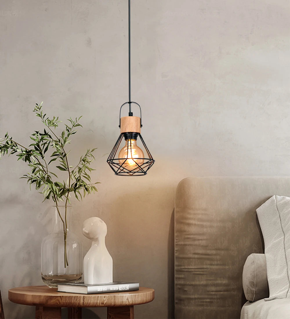 Suspension Nordique LED Spoutnik salle à manger salon chambre branche lumière créative luxe Simple E27 ampoule plafonnier - vue 5 sur 15
