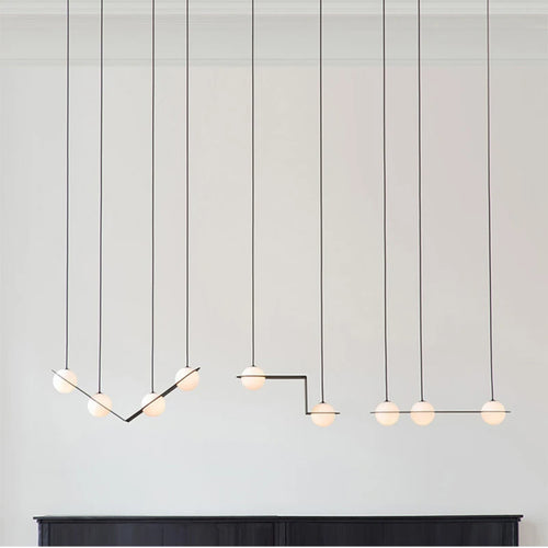 suspension géométrique minimaliste pour espaces commerciaux modernes - vue 2 sur 11