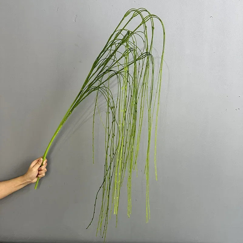plantes artificielles saule pleureur en plastique pour décoration intérieure - vue 2 sur 7